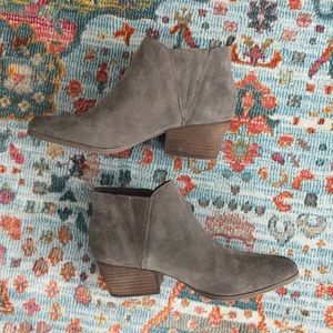Crown Vintage Gray Suede Booties